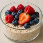 oats com frutas vermelhas