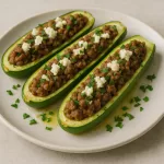 abobrinha recheada com carne