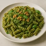 macarrao integral com molho pesto